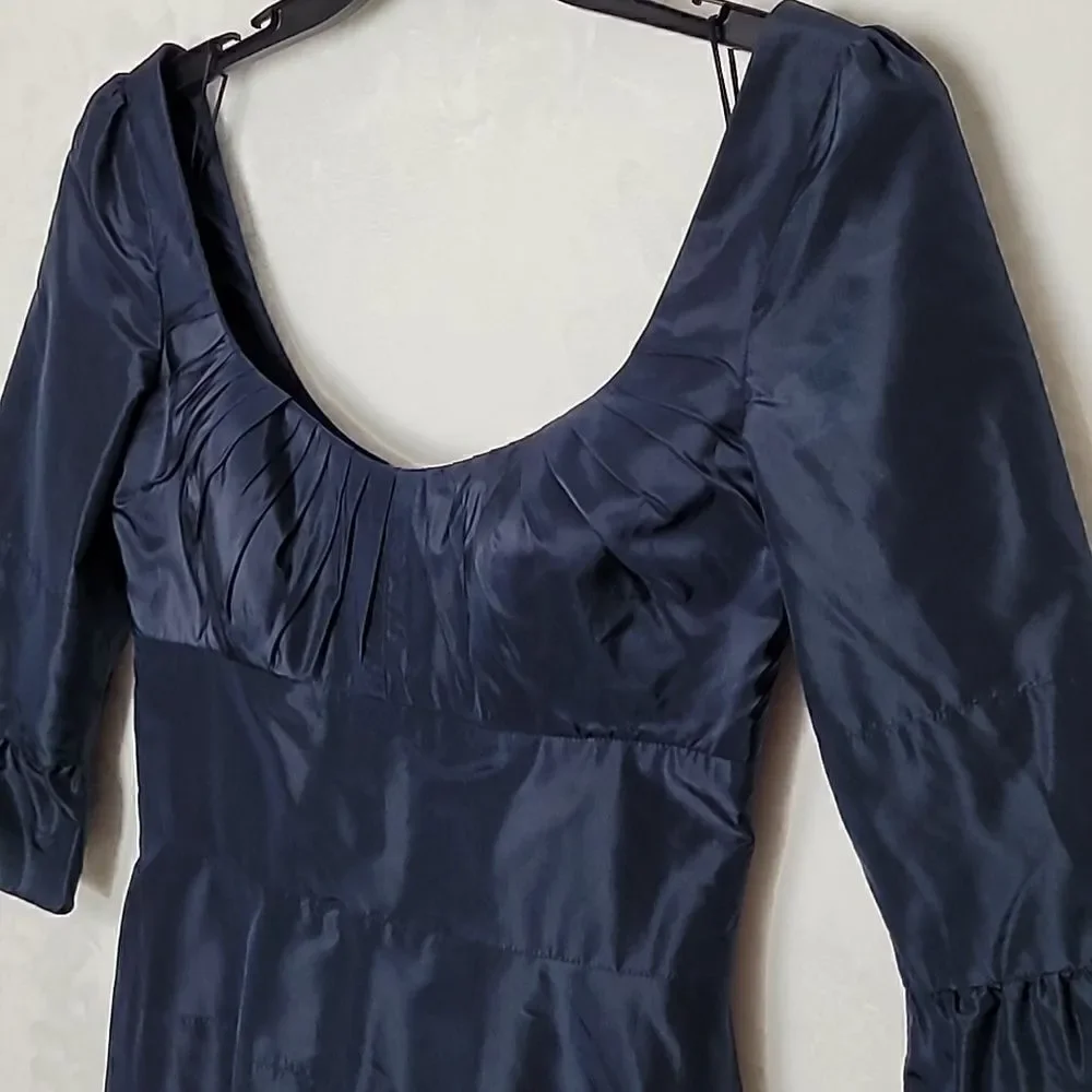 ‎Shawn Ray Fons Silk Ruffled Pleat Dress Size 6